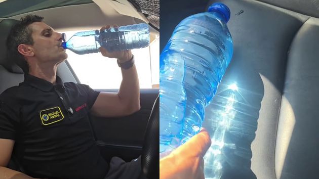 Miguel Assal, agente de emergencias: “Si eres de los que después de beber agua en el coche dejas la botella dentro, no lo hagas más. Podrías provocar un incendio”