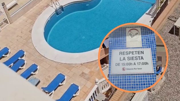 Una comunidad de vecinos prohíbe bañarse en la piscina en pleno agosto de 15:00 a 17:00 horas porque “hay que respetar la siesta”