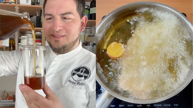 Un cocinero diplomado en Harvard (40 años) responde: ¿Una cáscara de huevo al freír hace que el aceite no se queme?