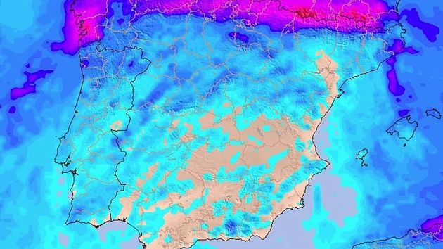 El chorro polar congela España: AEMET avisa por nieve en cotas bajas y desplome térmico de hasta -5 ºC