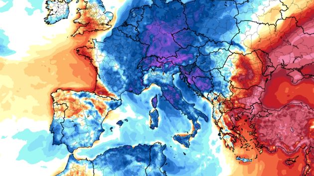 La AEMET activa avisos en media España este martes mientras el aire ártico vuelve a abrirse paso y deja lluvia, nieve y viento extremo