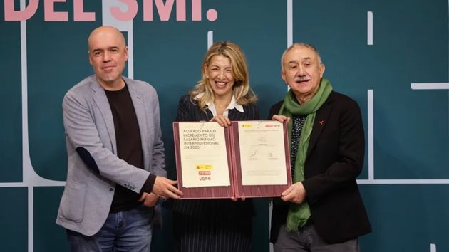 Subida del SMI hasta los 1.273 euros en 2026: la propuesta de CCOO y UGT con tributación en el IRPF