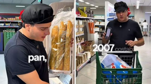 Saca un ticket de una compra de Mercadona en 2007, compra lo mismo en 2025 y la comparación es demoledora: “Este carrito hace 20 años costaba casi 45 euros, y hoy cuesta 105 euros”