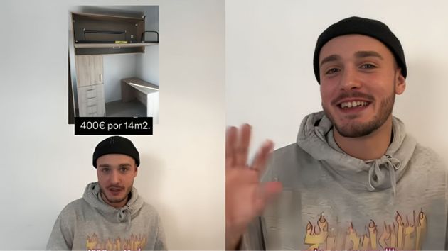 Un joven español, sobre la vivienda en España: "Por una habitación de 14 metros cuadrados te cobran 400 euros, debería ser ilegal"