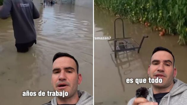 Germán, agricultor, sobre las inundaciones en el campo: "Una hora de lluvia puede arruinar años de trabajo"