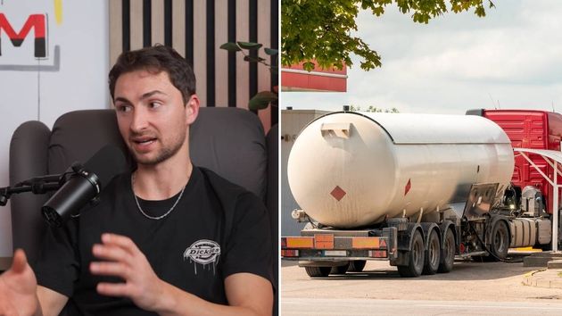 Andrei, conductor de un camión cisterna: “Se cobran unos 2.000 euros y los internacionales llegan a 3.000, o 4.200 algún mes”