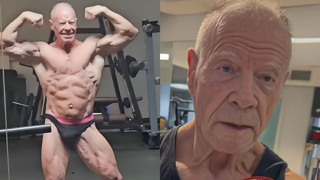Rafael, 80 años, practica culturismo: "Entrenando pierna cargo 250 kg, si tus músculos son débiles, te seguirán doliendo"
