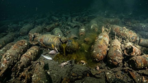 Miles de bombas químicas de la Segunda Guerra Mundial están a punto de romperse bajo el mar Báltico
