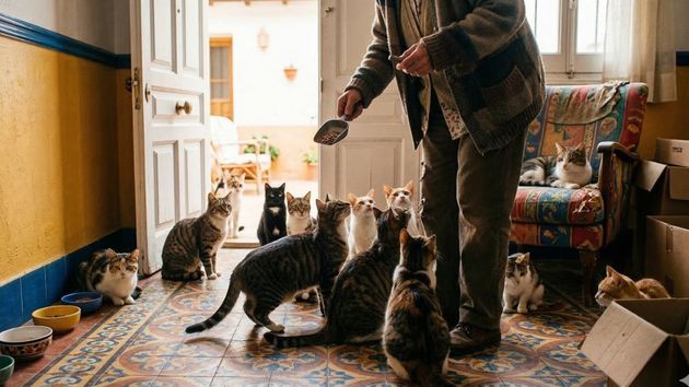 Unos vecinos la denuncian por tener muchos gatos y malos olores en su casa, pero se niega a una inspección: la Justicia la obliga a dejar pasar al Ayuntamiento para comprobar el estado de la vivienda y los animales