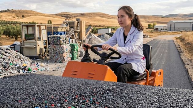 Una estudiante fabricó ecoasfalto con residuos plásticos: ahora promete carreteras más baratas y que duren más