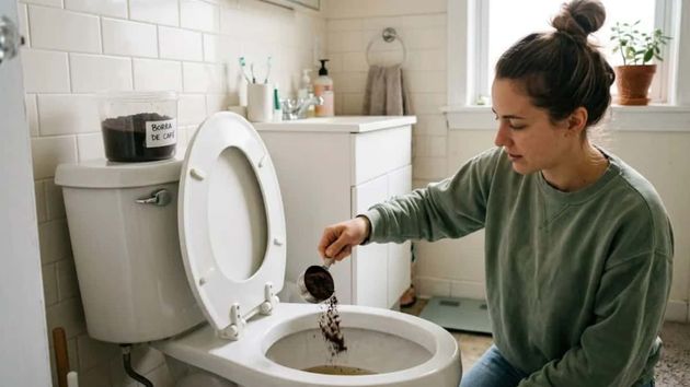 Echar el café usado por el inodoro neutraliza los olores que suben por las tuberías y reaprovecha un residuo que iba a la basura