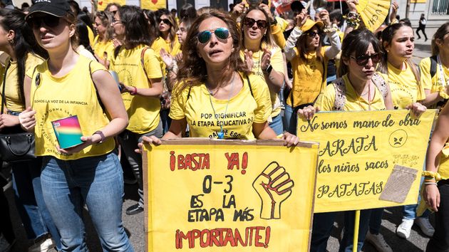 Más de 60.000 educadoras convocan una huelga en las escuelas infantiles de toda España por la precariedad que sufre el sector