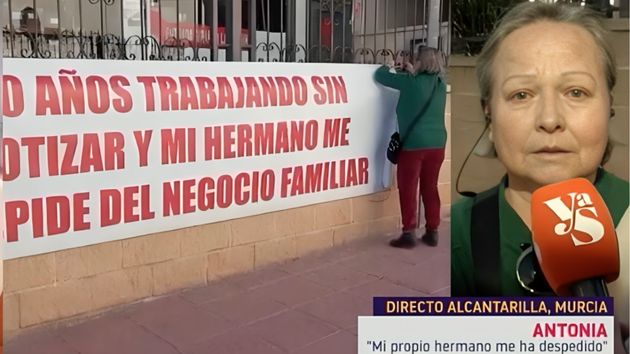 Antonia (66 años): "Trabajé 30 años para la empresa familiar y descubro que no han cotizado por mi; he tenido que vender todo para comer"