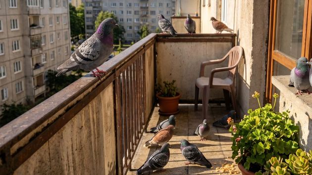 Un propietario es condenado a indemnizar con 14.506 euros a sus vecinos por permitir una plaga de palomas en su balcón: sufrían picaduras y no podían tender la ropa