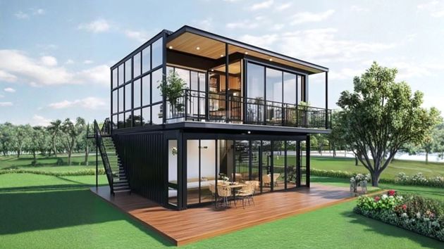La casa prefabricada de dos plantas que vende Amazon por menos de 13.000 euros: ampliable, con cocina completa y hasta 4 dormitorios