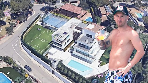 El refugio de Leo Messi en Castelldefels: más de 10.000 metros cuadrados, piscina climatizada y campo de fútbol privado