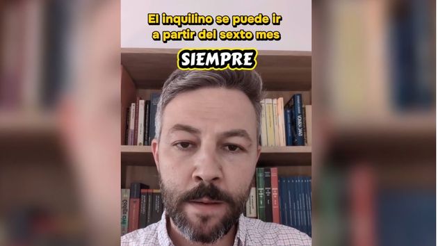 Alberto Sánchez, abogado experto en alquiler: “Ponga lo que ponga en tu contrato de alquiler, el inquilino puede irse de la vivienda a partir del sexto mes”
