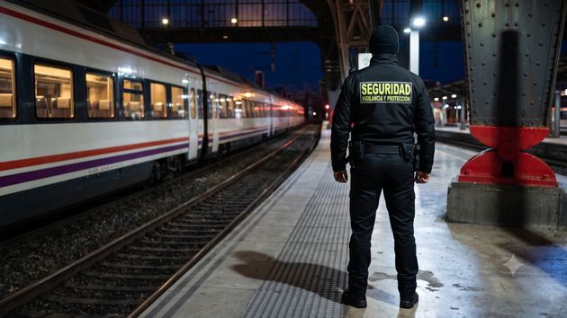 Suspenden una semana de empleo y sueldo a un vigilante en Renfe por irse a la cafetería y sentarse en trenes cerrados durante su turno de noche