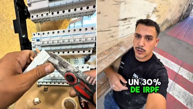 Daniel Rojas, electricista: "He facturado 21.161 euros de una obra de 28 días, pero el beneficio real es de 4.600"