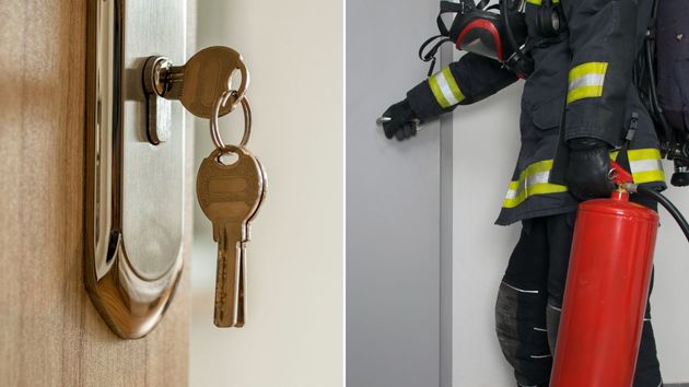 Rubén, bombero: "Por la noche tenemos la manía de cerrar con llave y dejarla puesta, te recomiendo que no lo hagas"