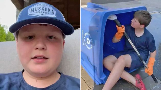 Un niño de 11 años lanza un servicio de limpieza de contenedores de basura para superar su miedo al rechazo: ahora el negocio es un éxito