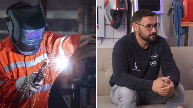 Sergio, soldador con más de 30 años de experiencia: "El problema que hay ahora es que no hay trabajadores, por eso tengo máquinas"