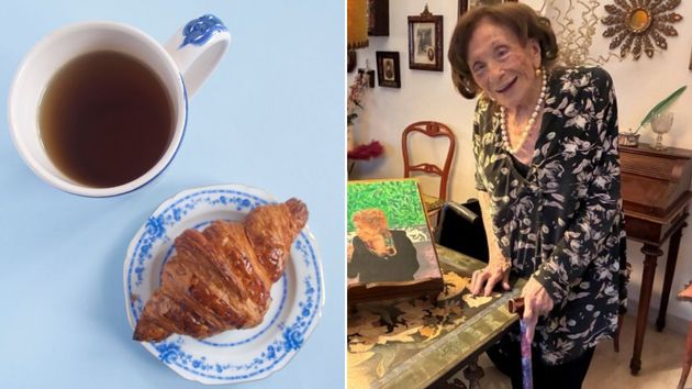 Renata, 101 años y sin saber cocinar: "Desayuno a las 9 de la mañana un té y un cruasán caliente. Para comer, pasta con judías, y siempre ceno fuera"