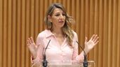 Yolanda Díaz abriendo las manos