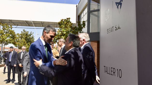 Pedro sánchez en la fábrica de Seat en Martorell