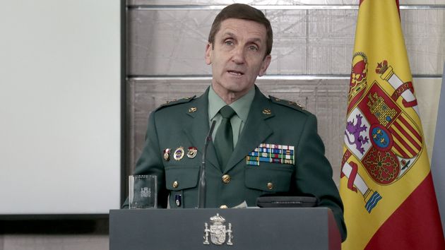 El jefe del Estado Mayor de la Guardia Civil, José Manuel Santiago Marín