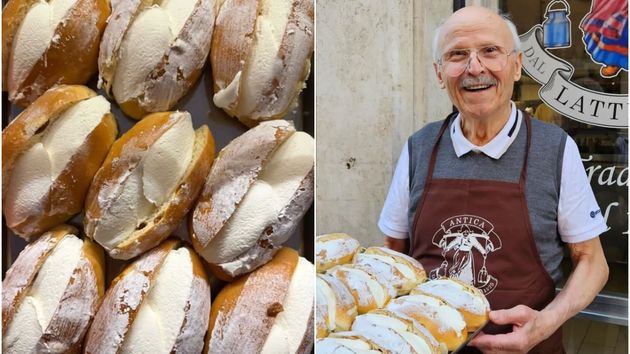 Umberto con sus brioche rellenos