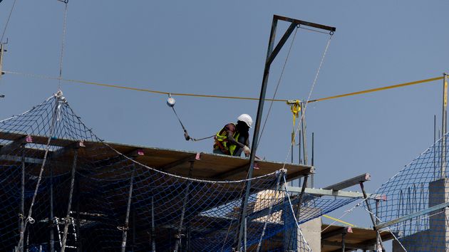 Trabajador en la obra