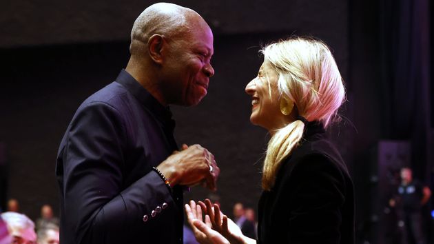 Yolanda Díaz con Gilbert Houngbo