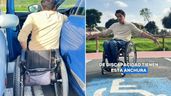 Pablo con la silla de ruedas y su coche