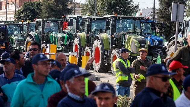 Una tractorada en Valencia