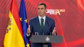 Sánchez durante la presentación del Plan IA se dirige a los medios de comunicación
