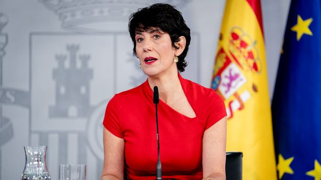 Elma Saiz habla durante el Consejo de Ministros