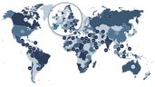 Mapa con la calidad de vida por países