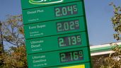 Cartel de precios de una gasolinera