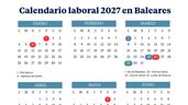 Calendario laboral de Baleares 2027