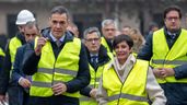 Pedro Sánchez, Isabel Rodeíugez y Óscar López
