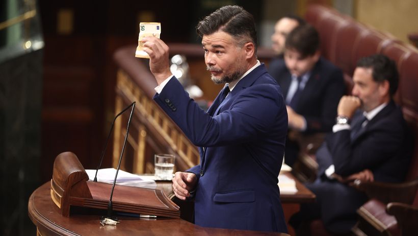 Rufián ataca a Junts, Vox y PP por su intención de votar contra el decreto de vivienda: “es una pasada de frenada histórica”