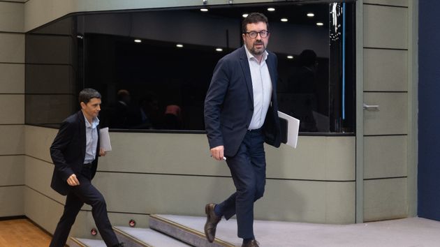 Los secretarios de Estado de Trabajo, Joaquín Pérez Rey, y de Seguridad Social y Pensiones, Borja Suárez