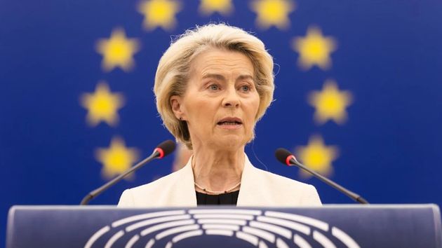 Úrsula Von der Leyen hablando