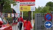 Cartel de una oficina de empleo del SEPE