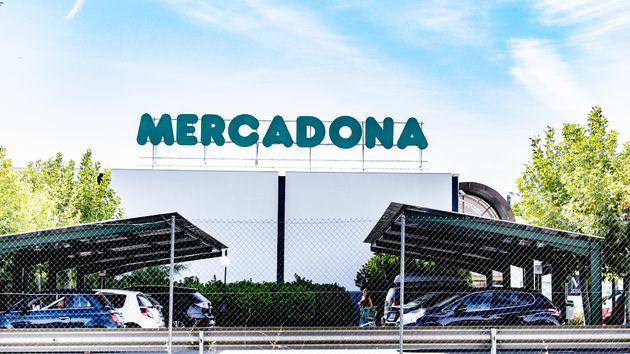 Un letrero de Mercadona