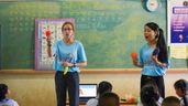 maestras en una escuela en Tailandia