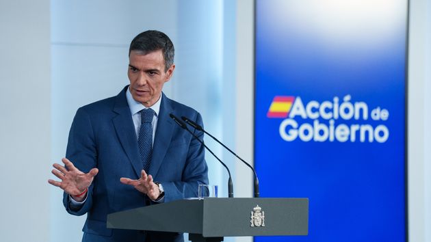 Pedro Sánchez hablando