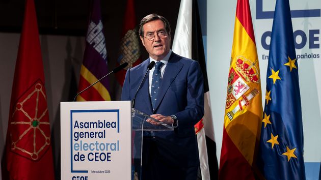 El presidente de la CEOE, Antonio Garamendi