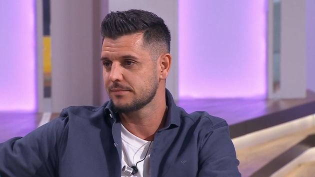 Santi durante la entrevista